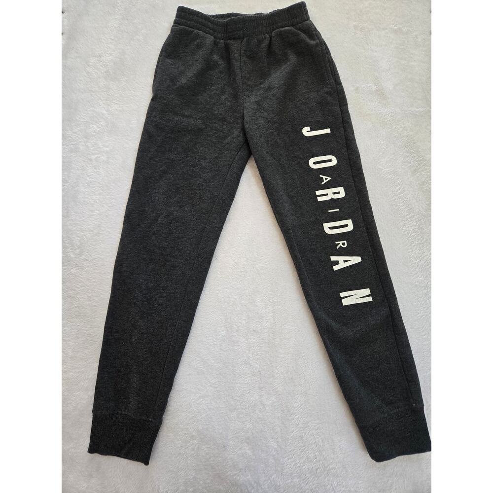 Jordan Jumpman Fleece Joggers Youth Medium 10-12 Black Athletic Pants